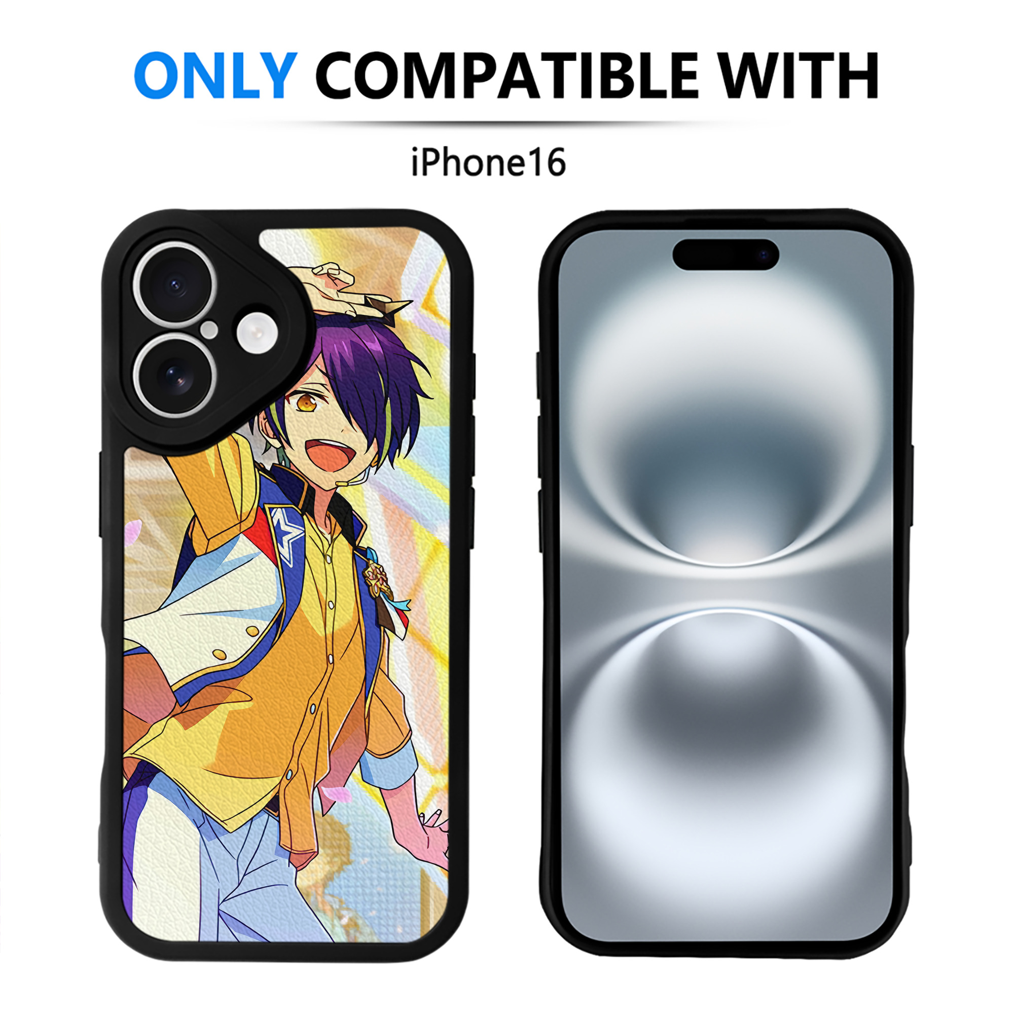 （画像用） あんさんぶるスターズ! Ensemble Stars 【iPhone 16シリーズ対応】シリコンスマホケース（レザー調） 材質：シリコン